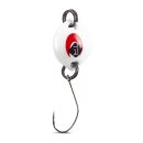 IRON TROUT Button Spoon 1,8g Eyed White Red