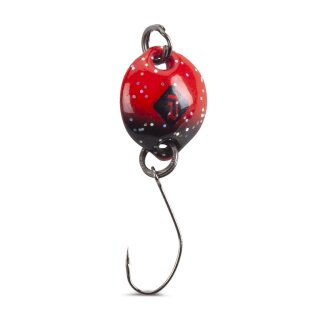 IRON TROUT Button Spoon 1,8g Red Black Black