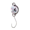 IRON TROUT Button Spoon 1.8g Silver Spotted Pink