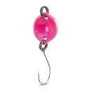 IRON TROUT Button Spoon 1,8g Silver Spotted Pink