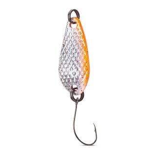 IRON TROUT Deep Spoon 4g Metallic Silver Red