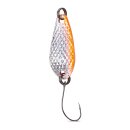 IRON TROUT Deep Spoon 4g Metallic Silver Red