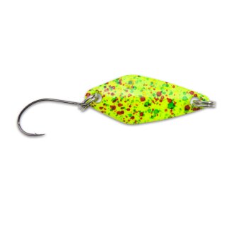IRON TROUT Spotted Spoon 3g Chartreuse Spotted