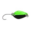 IRON TROUT Wide Spoon 2g Green Black