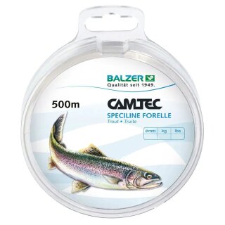 BALZER Camtex Seciline Trout 0,18mm 2,9kg 500m Klar