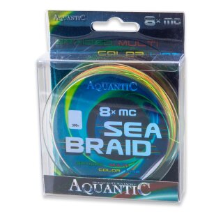 AQUNATIC 8x MC Sea-Braid 0,16mm 11,6kg 300m Multi Color