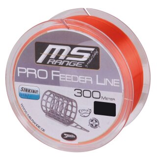 MS RANGE Pro Feeder Line 0,25mm 5,11kg 300m Orange