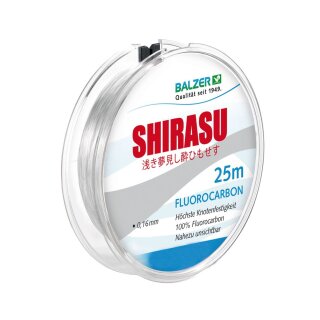BALZER Shirasu Fluorocarbon 0,16mm 2,4kg 25m Transparent