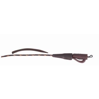 ANACONDA Leadcore Leader Safety Clip Quick Change 80cm 20,4kg Camou Brown 2Stk.