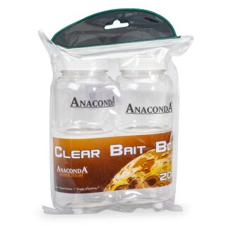 ANACONDA Clear Bait Box 200ml Clear 4Stk.