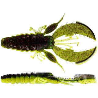 WESTIN CreCraw Creaturebait 10cm 12g Black/Chartreuse 4Stk.