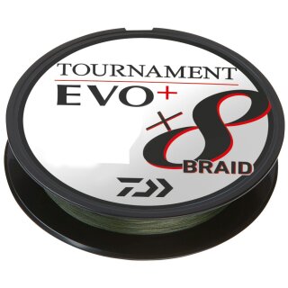 DAIWA Tournament X8 Braid EVO+ 0,1mm 6,7kg 900m Dark Green