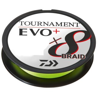 DAIWA Tournament X8 Braid EVO+ 0,1mm 6,7kg 900m Chartreuse