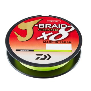 DAIWA J-Braid Grand X8E 0,13mm 8,5kg 1350m Chartreuse