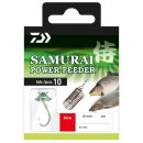 DAIWA Samurai Power feeder hook size 4 85cm 0,23mm silver 10pcs.