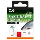 DAIWA Samurai whitefish + roach hook size 12 60cm 0,14mm red 10pcs.