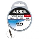JENZI steel leader 1x7 0,35mm 7kg 10m black