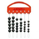 JENZI Soft-Perlen-Set Rund 5-7mm Schwarz 30Stk.