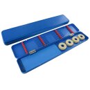 JENZI Plastic box elongated incl. 4 coils 44x7,5x3cm Blue