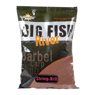 DYNAMITE BAITS Big Fish River Groundbait Shrimp & Krill 1,8kg