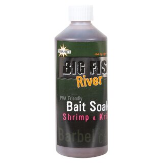 DYNAMITE BAITS Big Fish River Bait Soak Shrimp & Krill 500ml