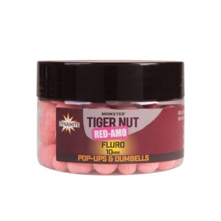 DYNAMITE BAITS Monster Tiger Nut Fluro Pop Ups Red-Amo 10mm 31g Pink