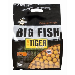 DYNAMITE BAITS Big Fish Boilies Sweet Tiger & Corn 20mm 5kg