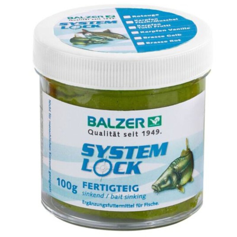 BALZER System Lock Fertigteig Karpfen/Schleie Fisch/Muschel 100g
