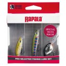 RAPALA Trout/Perch Kit Ultra Light Shad + Minnow + Crank 4cm 6cm 3cm 3g 4g Brown Trout Rainbow Trout Chrome 3Stk.