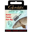 GAMAKATSU Hook Barbe Feeder Hair Rig WGS Gr.10 80cm 0,28mm Grey 6Stk.