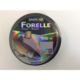 SÄNGER Specitec Forelle 0,25mm 5,3kg 500m Smoke Clear Transparent