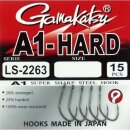 GAMAKATSU Hook A1 -Hard LS-2263NS Gr.6 NS Black 15Stk.