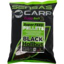 SENSAS Super Feed Pellets Black Halibut 6mm 700 g