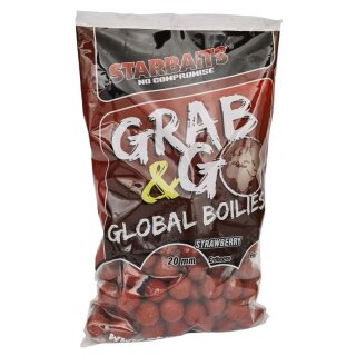 STARBAITS G&G Global Boilies Strawberry Jam 20mm 1kg