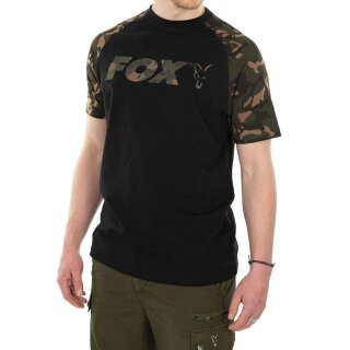 FOX Raglan T-Shirt L Black/Camo