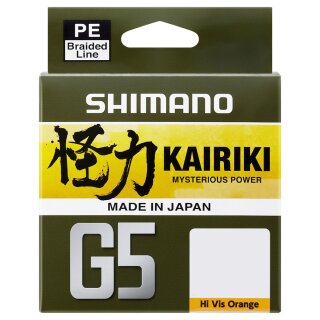 SHIMANO Kairiki G5 0,18mm 9,2kg 100m His-Vis Orange