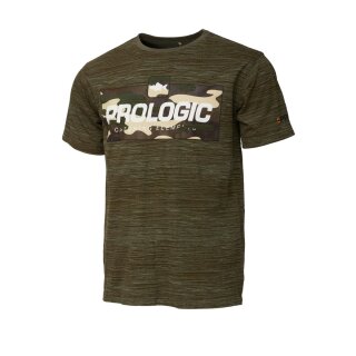 PROLOGIC Bark Print T-Shirt Burnt Olive Green