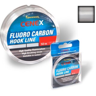 BROWNING Cenex Fluoro Carbon Hook Line 0,09mm 0,85kg 50m Transparent