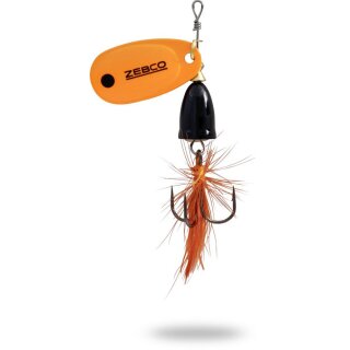 ZEBCO Trophy Z-Vibe & Fly No.1 4g Black Body/Silver Orange/Orange Fly