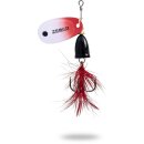 ZEBCO Trophy Z-Vibe &amp; Fly No.1 4g Black Body/Silver White-Red/Red Fly