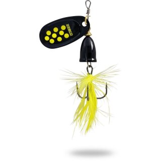 ZEBCO Trophy Z-Vibe & Fly No.1 4g Black Body/Silver Black-Yellow dots/Yellow Fly