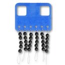 ZEBCO rubber beads M black 30pcs.