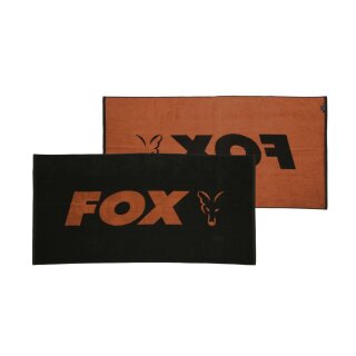 FOX Beach Towel 80x160cm Black/Orange