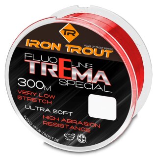IRON TROUT Fluo Line Trema Special 0,22mm 4,1kg 3,2kg 300m Fluo Red
