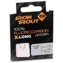 IRON TROUT X-long FC Leader 130T Gr.4 360cm 0,18mm Silber...