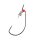 JENZI Drop Shot Worm Hook mit Spirale Gr.8 Red 5Stk.