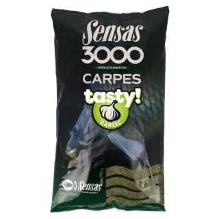 SENSAS 3000 Carp Tasty Garlic 1kg Grünlich
