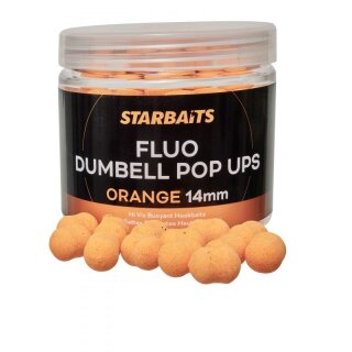 STARBAITS Fluo Dumbell Pop Ups 14mm Orange 70g