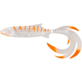 BALZER Shirasu Reptile Shad UV Booster 19cm 26g Albino 5Stk.