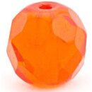 CAMO LURES Facettierte Glasperlen 6 mm Orange 10Stk.